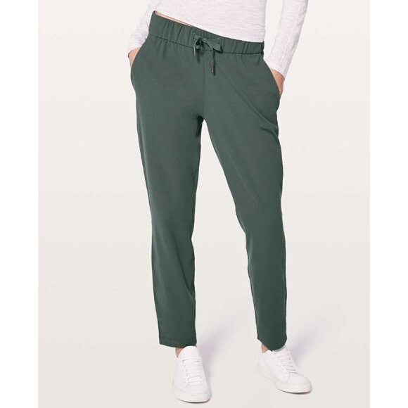 Lululemon On The Fly Dark Forest Straight Leg Athletic Pants 4 28" - Picture 1 of 9